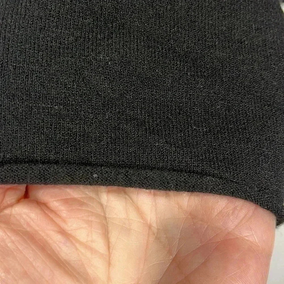 Banana Blue Womens Sweater Black/White L Turtleneck Graphic Design Abstract Boxy - Picture 6 of 10